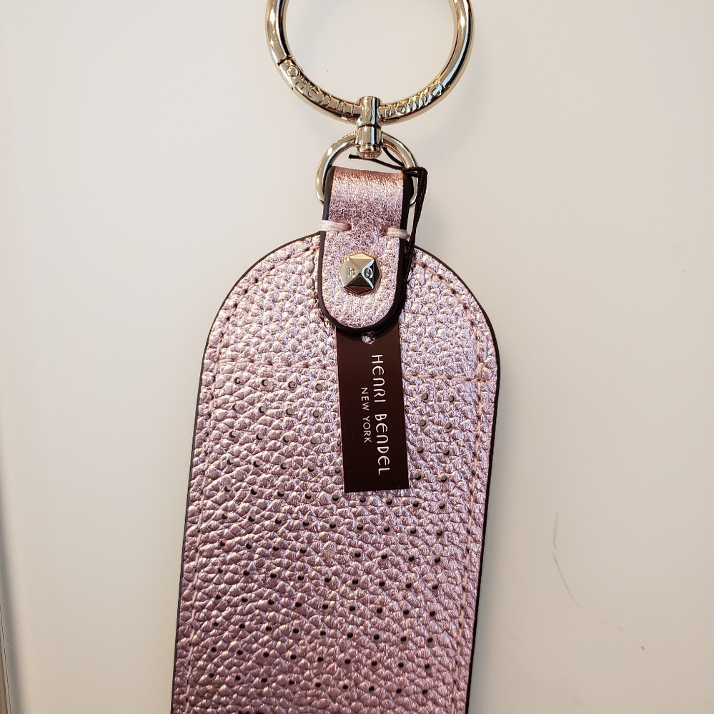 Henri Bendel Luggage Tag Bag Charm - Pink NWT